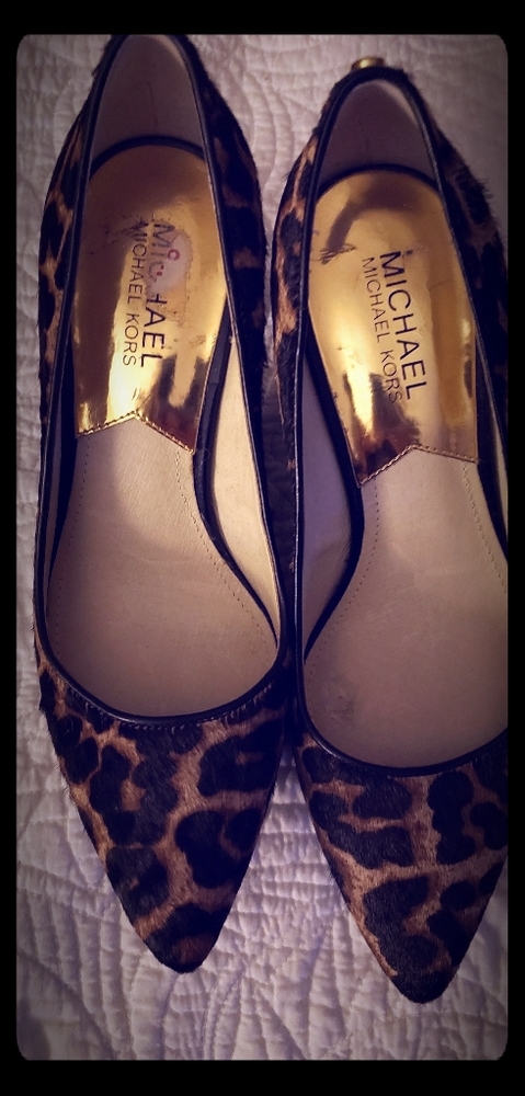 Michael Kors Calf Hair Leopard Heels New Unworn